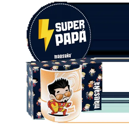 Taza Súper Papá 330ml Malasaña | Regalo Original Día del Padre